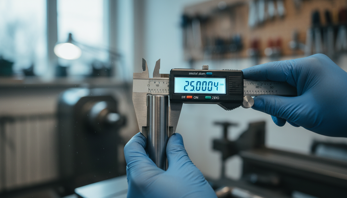 Skilled machinist at work